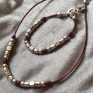 Brighton set. Necklace and bracelet.